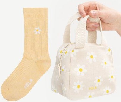 MELA Organizer Tasche klein SHAILA + Daisy Socken Bundle