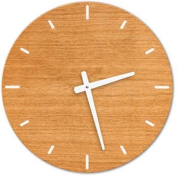 klotzaufklotz Wanduhr Furnier