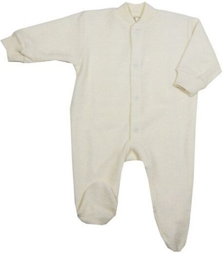 Cosilana Baby Schlafanzug 1-tlg mit Fuss Woll-Frottee