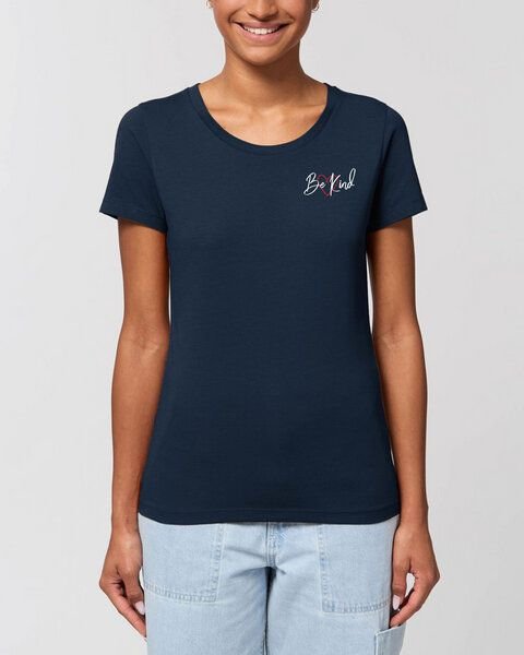 Bio Damen Rundhals T-Shirt Amorous "Be kind" von Human Family