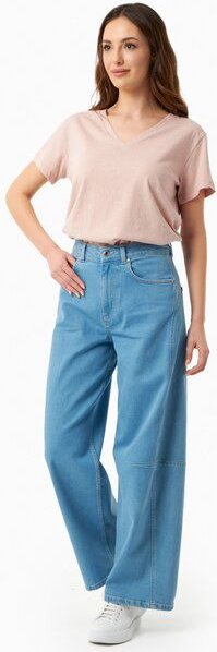 ORGANICATION Jeans mit Weitem Bein aus Bio-Baumwolle