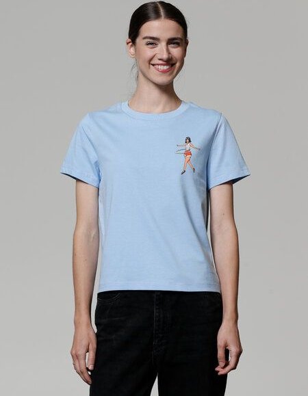 watapparel T-Shirt Frauen Hula Hoop