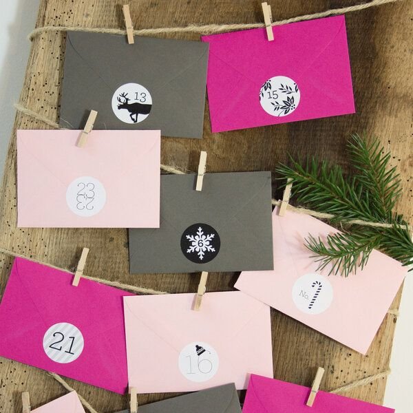 Bow & Hummingbird Adventskalender Pink/Graphit