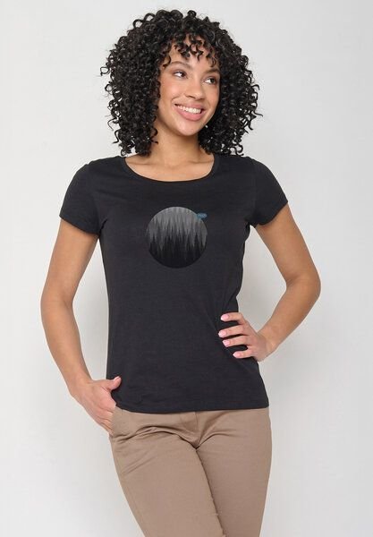 GREENBOMB Nature Forest View Loves - Lässiges T-Shirt aus Bio-Baumwolle / hochwertiger Print / GOTS / Fair & Vegan
