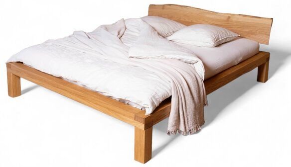 YAK holzraum Bett YARON aus Eiche Massivholz