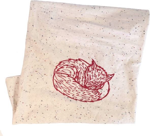 liebewicht Multifunktions Loop weiß/bunt gesprenkelt mit verschiedenen Motiven nach Wahl