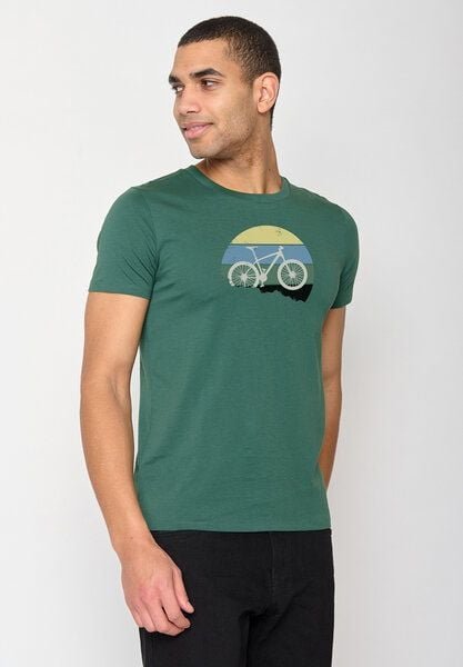 GREENBOMB Bike Downhill Guide - Sportliches T-Shirt aus Bio-Baumwolle / hochwertiger Print / GOTS / Fair & Vegan