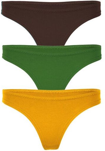 Frija Omina 3er Set Bio-String Pur uni