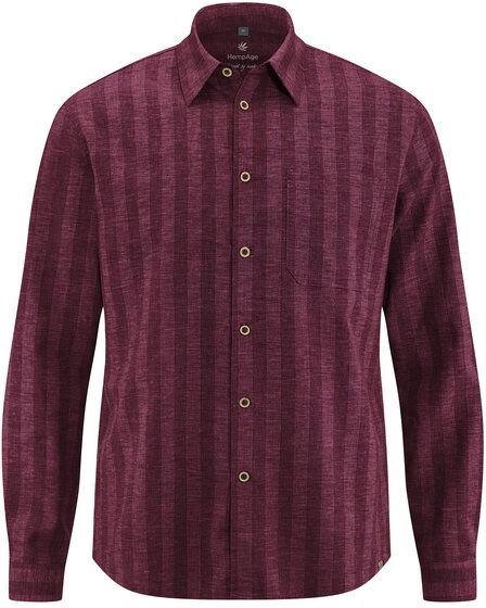 HempAge Gestreiftes Hemd Hanf/Biobaumwolle Casual Fit