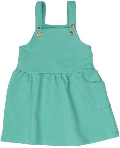 Green Spruce Bio-Baumwolle Dress - GOTS Zertifiziert, fair produziert, Baumwollkleid in Grün – Walkiddy