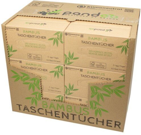 Thumbnail - Pandoo 100% Bambus Taschentücher