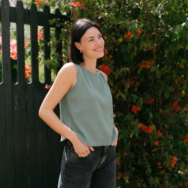 NORDLICHT Musselin Top Insa aus 100% Bio-Baumwolle