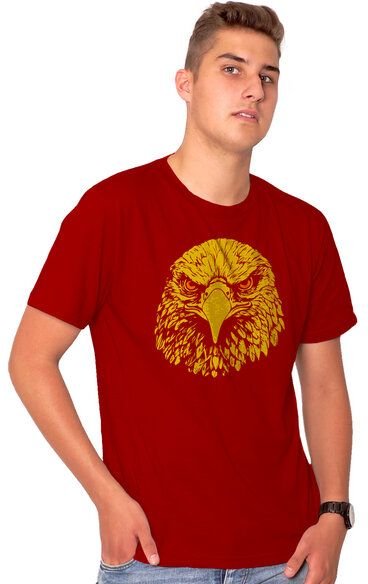 HANDGEDRUCKT "Adler" Männer T-Shirt