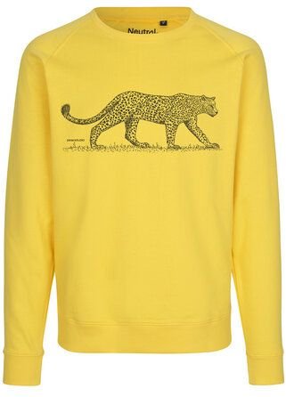 Peaces.bio - handbedruckte Biomode Bio Herren-Sweatshirt Leopard