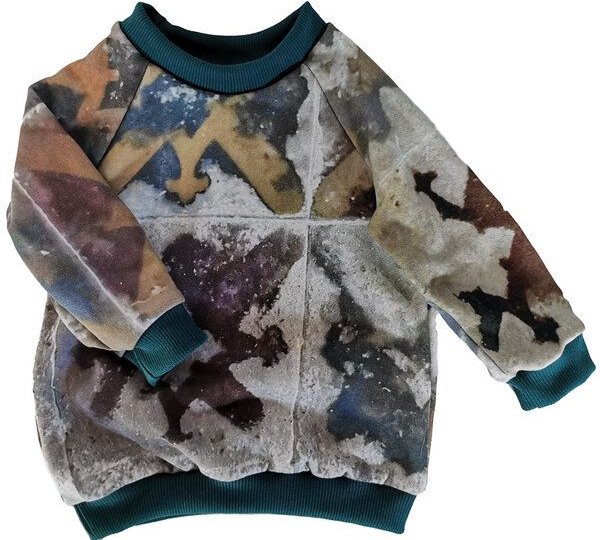 liebewicht Pullover aus Bio Sweat grau bunt für Babys und Kinder