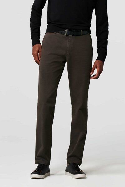 MEYER Micro Print Baumwoll Twill Chino