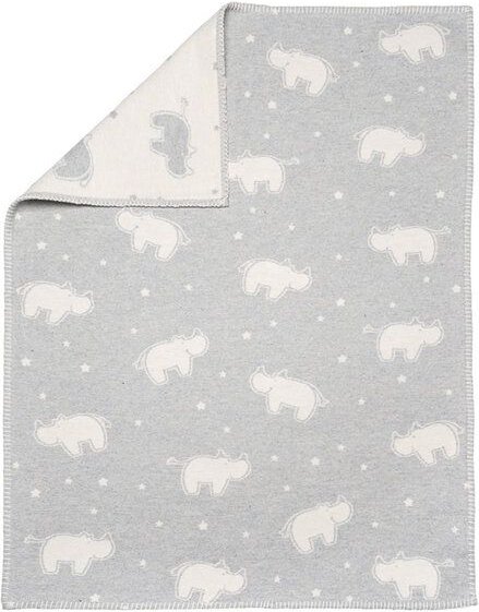 David Fussenegger Babydecke Nashörner, 75 x 100 aus Bio-Baumwolle