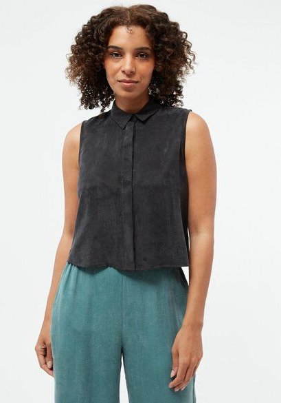 Givn Berlin Kurzarmbluse GBXENIA aus TENCEL mit Peach-Effekt