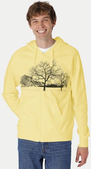 Peaces.bio - handbedruckte Biomode Zip-Hoodie Landscape Herren