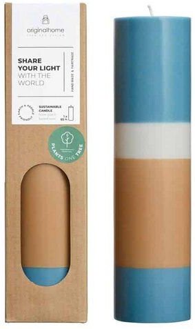 Originalhome Geruchsneutrale Geschichtete Stumpenkerze – vegan & fair.