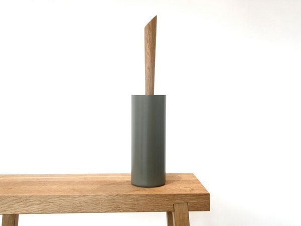 werkvoll by Lena Peter Upcycling WC-Bürste FIRE mit Eichegriff