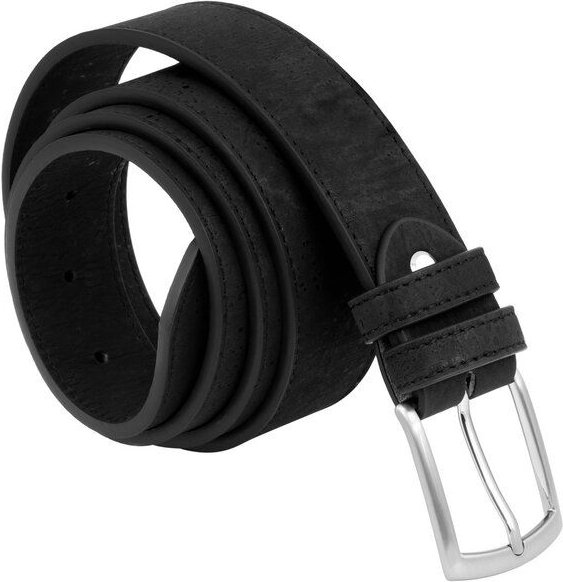 Simaru Herren Gürtel aus Kork mit edler Schnalle, Veganer Gürtel Buenos Aires