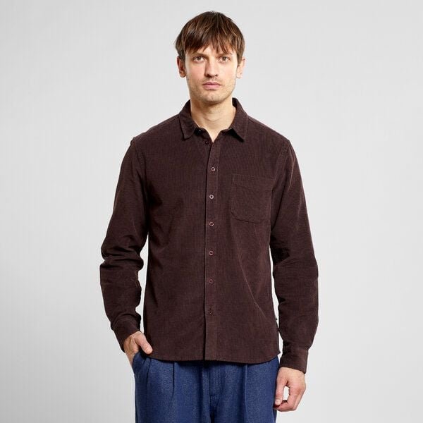 DEDICATED Hemd Varberg Corduroy - aus Bio-Baumwolle