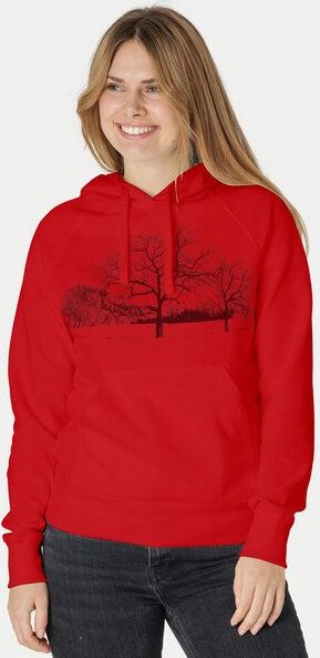 Peaces.bio - handbedruckte Biomode Damen Hoodie Landscape