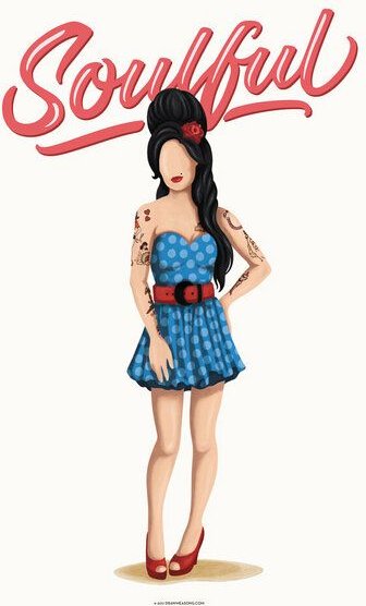 Photocircle Poster / Leinwandbild - Amy Winehouse Soulful