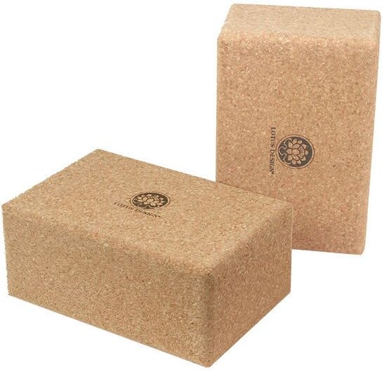 Yogablock KORK NATUR Extra Gross Lotus Design® - 23x15x10 cm