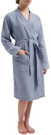 Yumeko Kimono Bademantel Gewaschenes Leinen