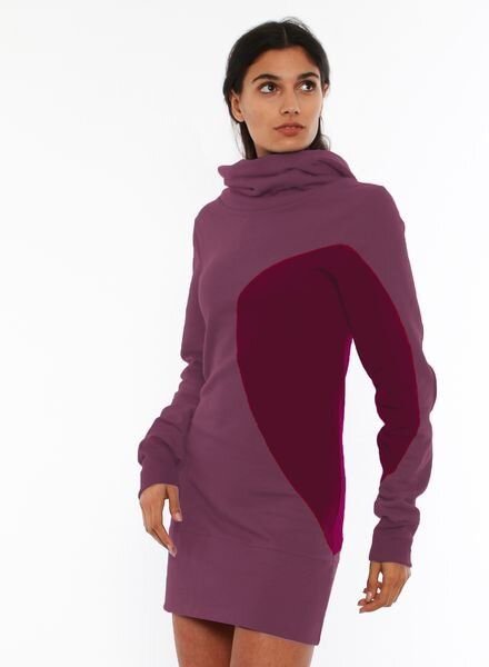 LASALINA Winter Kapuzenkleid aus Bio Baumwolle - NISSA