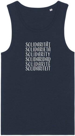Human Family Herren Statement Tanktop aus Bio Baumwolle "Wake - Solidarity"