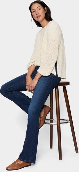 FUTURE:PEOPLE. 01:02 BOOTCUT - MID WAIST- Damen Jeans aus weichem Stretch-Denim aus Bio-Baumwoll-Mix (30102 0 1008)