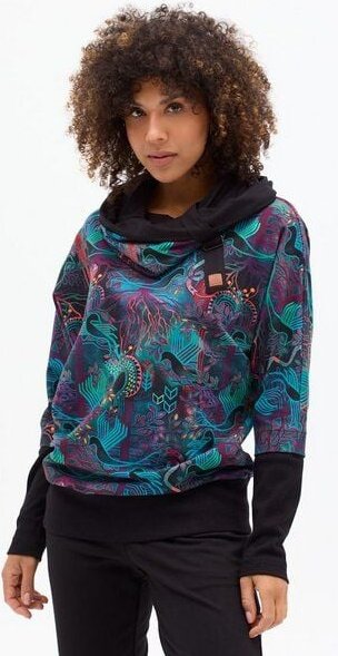 KOKOworld Sweatshirt Pulli Poko – Kimono-Schnitt mit Schal-Kapuze & Gürtel – Bio-Baumwolle, fair & nachhaltig in EU prod...