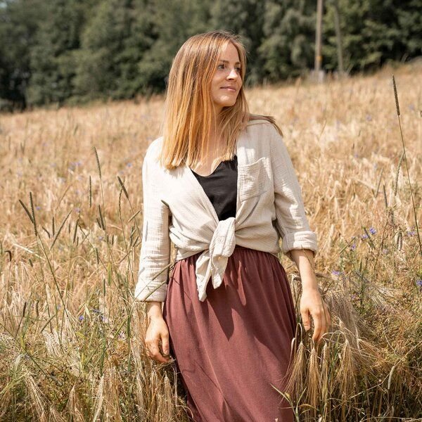 Vresh Clothing Vyllin - Musselin Hemd aus Biobaumwolle