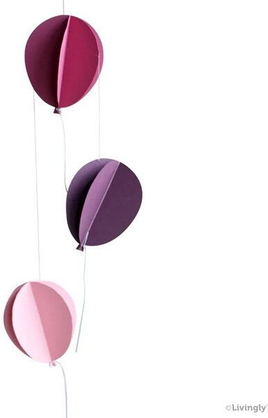 Livingly Ballon Mobile aus Papier