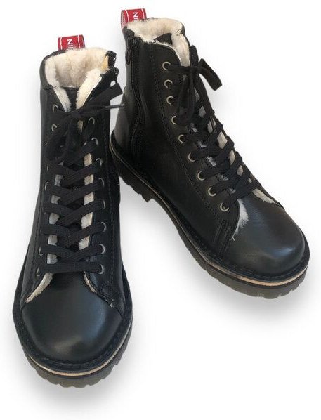 Grünbein Shoes Schnürboots mit Lammfell, Noa