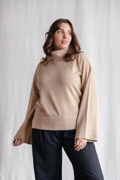 Jyoti - Fair Works Baby-Alpaka Turtleneck Strickpullover Atico
