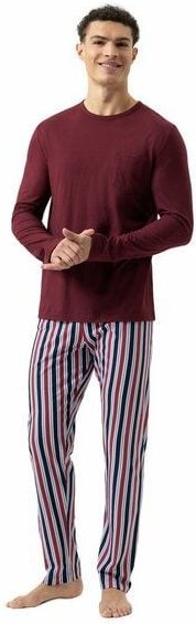 Mey Herren Schlafanzug Pyjama lang "STRIPES" Made-in-Green