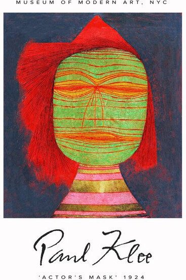 Photocircle Poster / Leinwandbild - Actor's Mask by Paul Klee