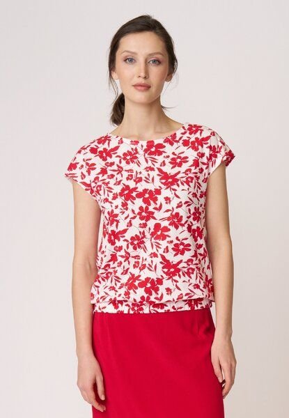 LANA Organic Blumenshirt aus Bio Baumwolle, Modell Leda