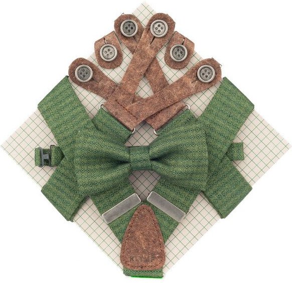 klYmp Hosenträger + Fliege Leinen Vegan