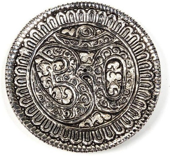 Just Be Incense Halter Om (Silberfarben)