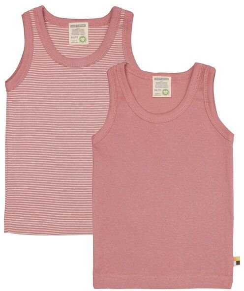 loud + proud Babys & Kinder Doppelpack Unterhemden aus Feinripp, GOTS-zertifiziert