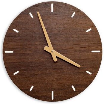 klotzaufklotz Wanduhr Furnier