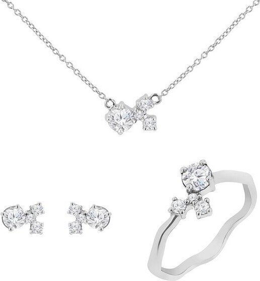 Eppi Cluster Schmuckset mit Moissaniten und Lab Grown Diamanten Halli