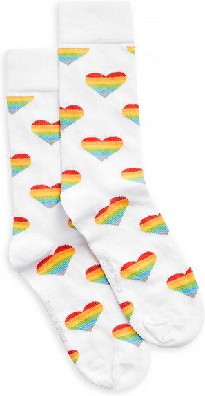 Natural Vibes Rainbow Heart Socken aus Biobaumwoll-Mix