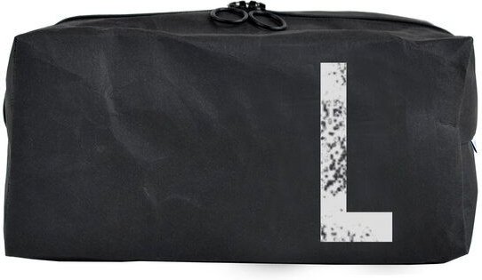 renna deluxe Kulturbeutel oder Kosmetiktasche mit Monogramm, vegan, SCHWARZ