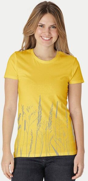 Peaces.bio - handbedruckte Biomode Damen Fit T-Shirt Gräservielfalt